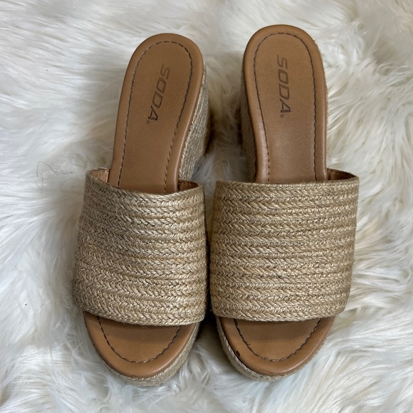 Shoes - Soda wedges shoes size 8